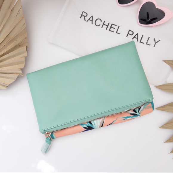 NWOT RACHEL PALLY REVERSIBLE TROPICAL CLUTCH - Picture 1 of 5